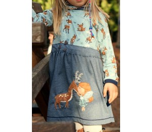 Stickserie - Fee liebt Reh Fransenappli